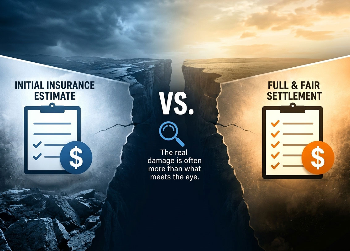 Read more about the article Why Your Initial Insurance Estimate Is Usually Low