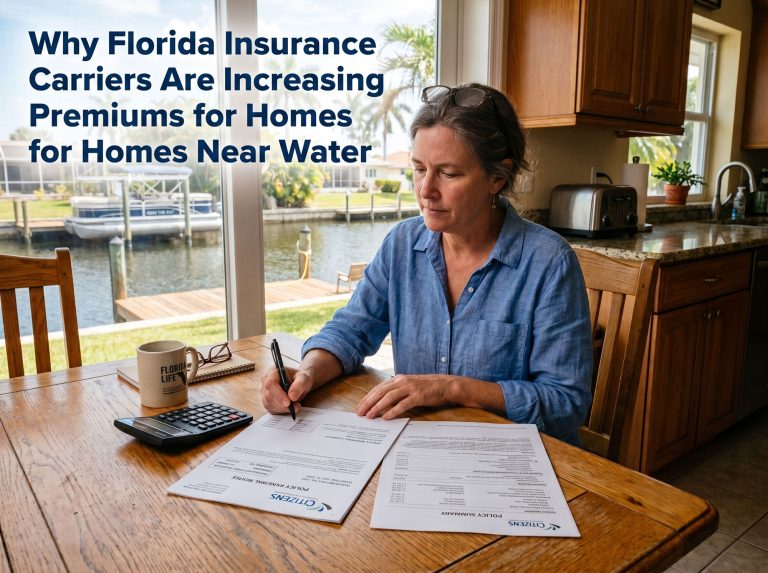 Read more about the article Why Florida Insurance Carriers Are Increasing Premiums for Homes Near Water